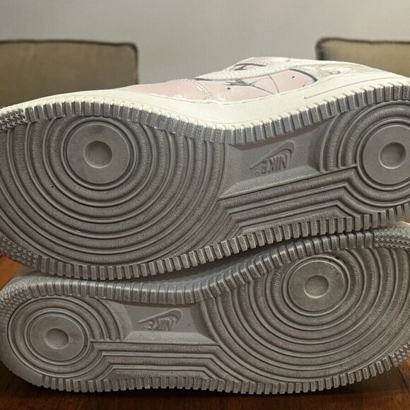 Nike Air Force 1 Low Floral Pink Grey Sneakers Women's Size 8 - Picture 8 of 10